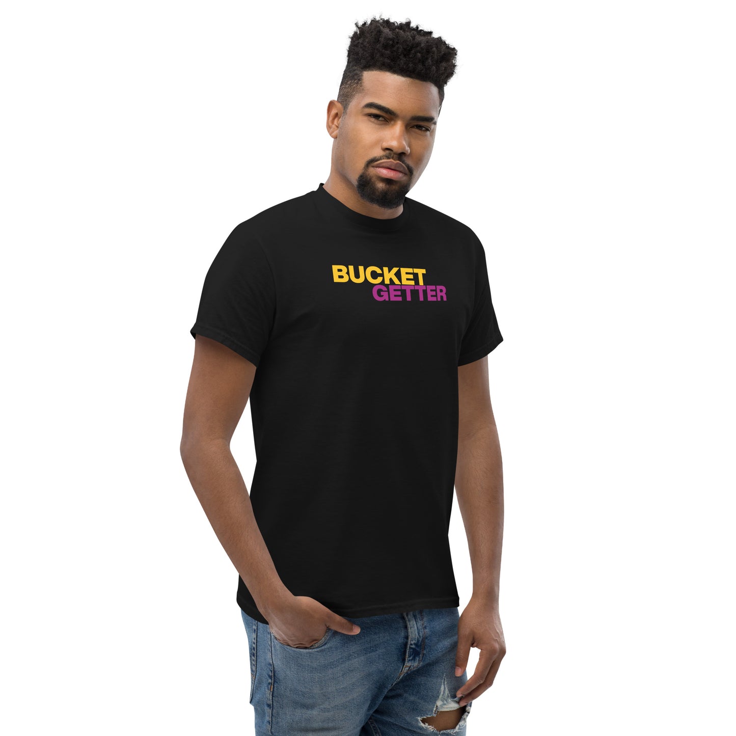 T-shirt bucket getter