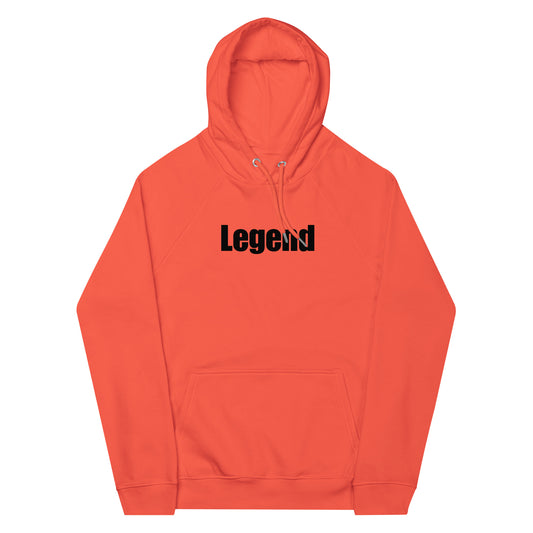 Sweat à capuche écologique Raglan unisexe legend